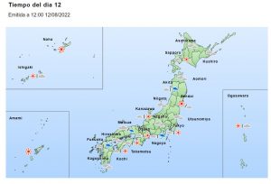 clima 12 de agosto japon