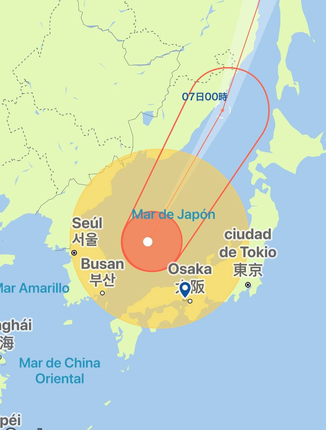 tifón hinnamnor japón 6 de septiembre